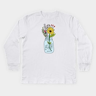 Wild Flowers Kids Long Sleeve T-Shirt